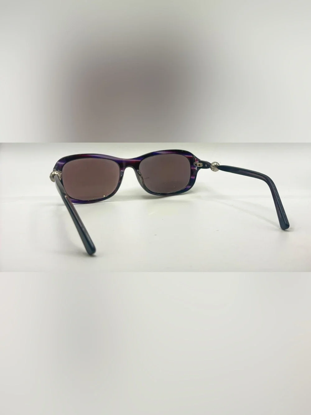 S722 Purple Oval Sunglasses Frames Only